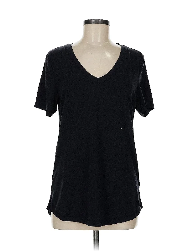 Fitted Yoga Tops with Support -Short Sleeve T Shirt