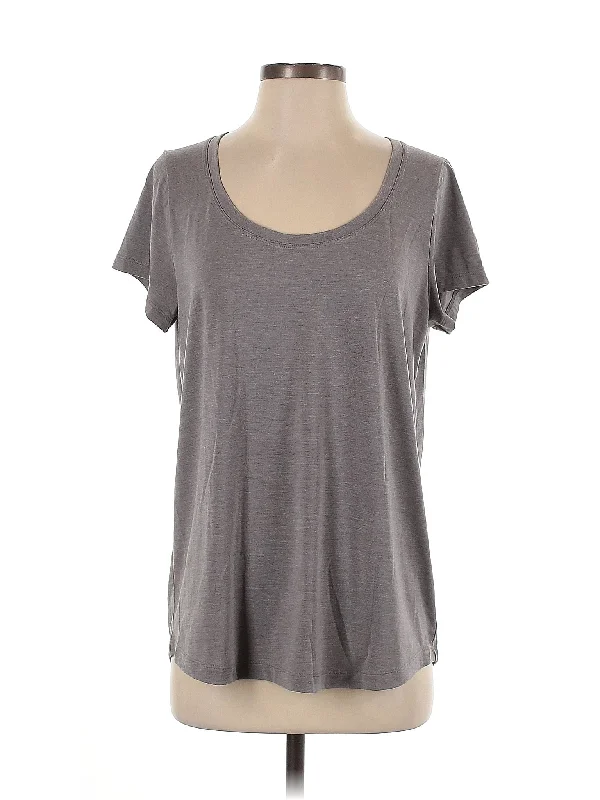 Yoga Tops with Built-In Bras -Short Sleeve T Shirt