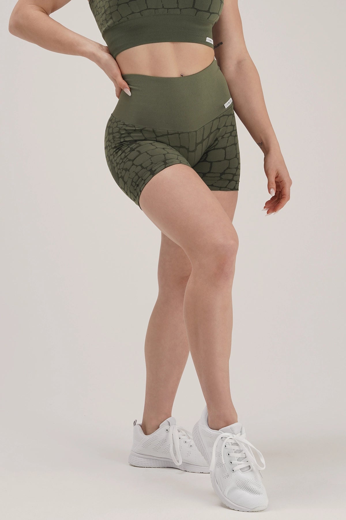 Yoga Shorts for Running and Yoga Workouts -Shorts All-up Cocco Verde