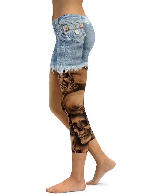 Yoga Pants for High-Intensity Workouts -Shorts and Tattoos Capris