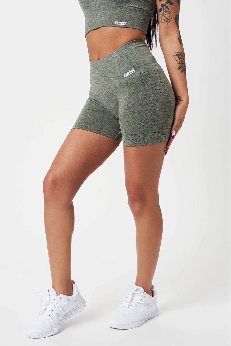 Yoga Shorts for Stretching and Flexing -Shorts Eldorado Verde Oliva Ecofir