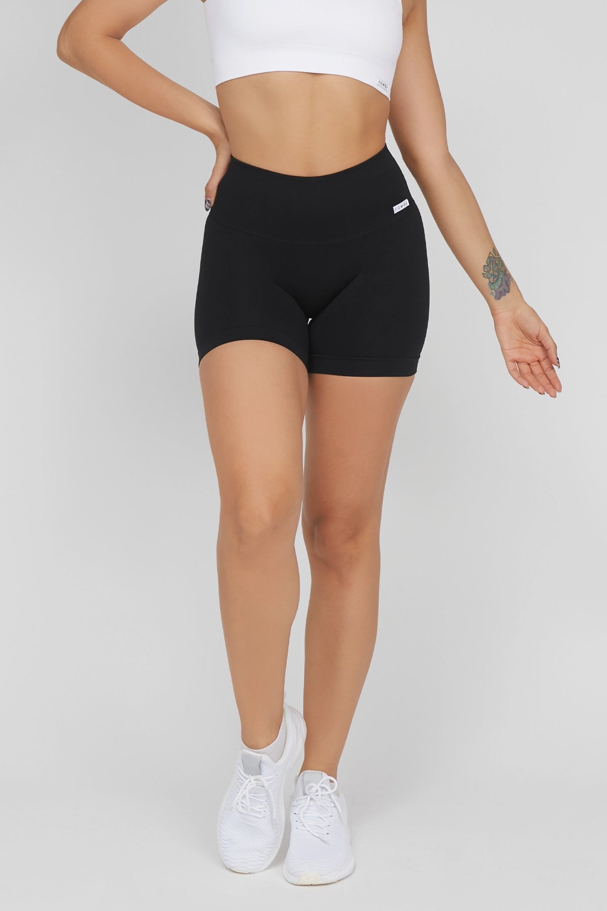 Soft Yoga Shorts for Enhanced Flexibility -Shorts Shape-Up 2.0 Nero Pancia Piatta