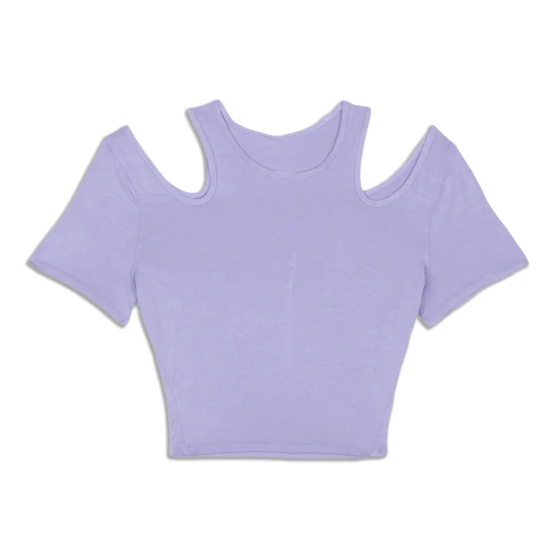 Yoga Tops for Yoga and Exercise Classes -Shoulder Cut-Out Yoga T-Shirt - Resale