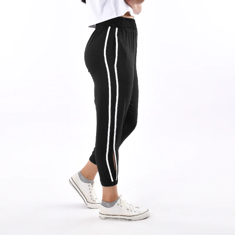 Soft Compression Yoga Pants for Flexibility -Side Slit jogger pants