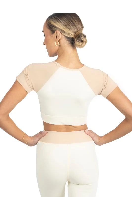 Yoga Tops for Easy Movement -Sienna Color Block Activewear Top