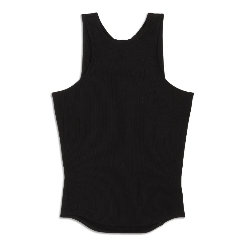 Yoga Tops for Yoga and Running -Silk Twist-Back Yoga Tank Top - Resale