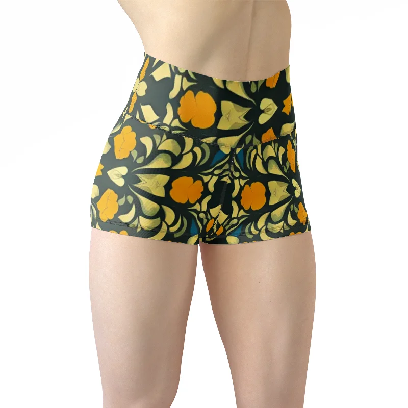 Yoga Shorts for All Day Wear -Silver grey white hair inspiration Yoga Shorts