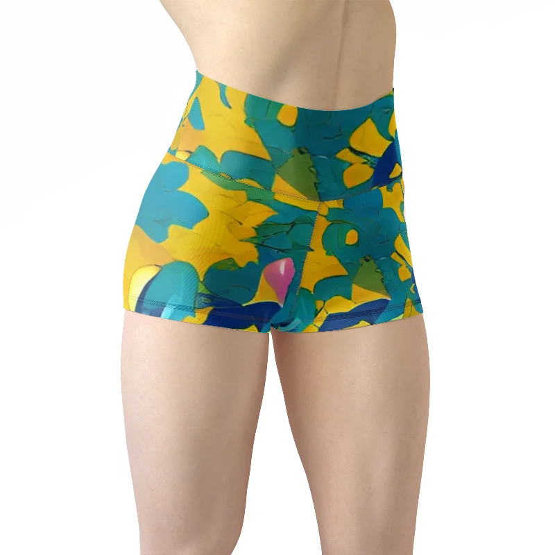 Soft Yoga Shorts for Intense Workouts -Silver grey white hair inspiration Yoga Shorts