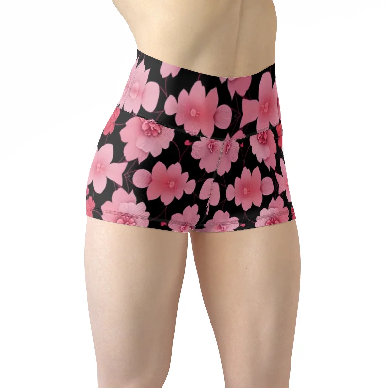 Women's Stylish Yoga Shorts -Silver grey white hair inspiration Yoga Shorts