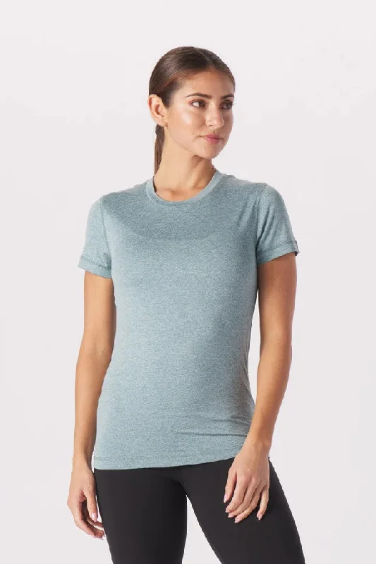 Yoga Shorts for Full Flexibility Training -Simplicity Tee - Lagoon