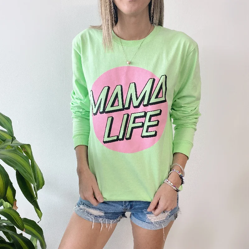 Women's Yoga Tops for Comfortable Fit -Skater Long Sleeve • Mint