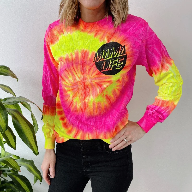 Stylish Yoga Tops for Gym Sessions -Skater Mama • Fluorescent Long Sleeve
