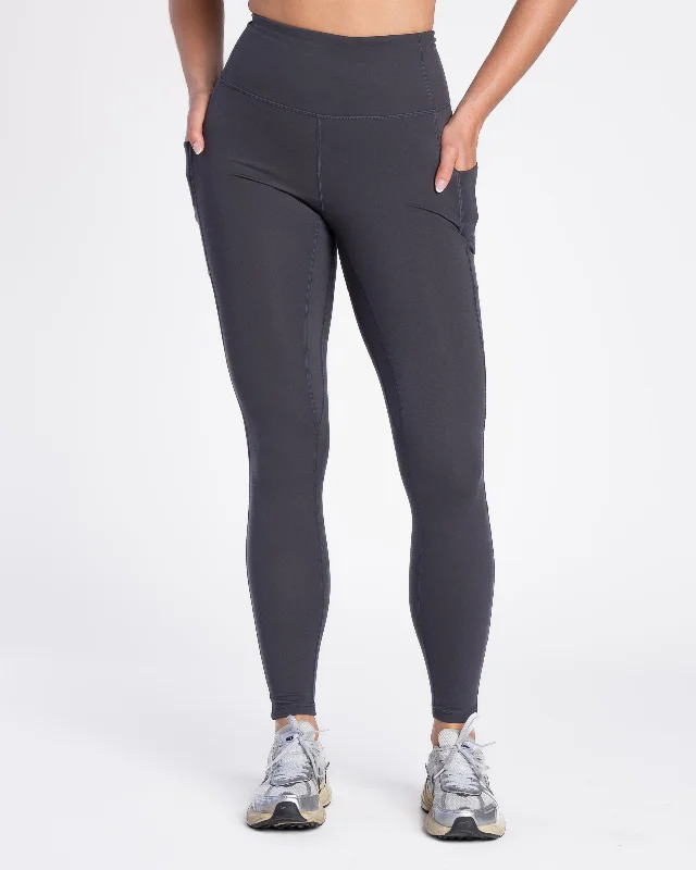 Yoga Pants for Stretch and Movement -Skin High Waisted Vinyasa Leggings (Multi-Lengths) - Magnet