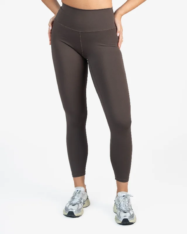 Yoga Pants with Comfortable Waistband -Skin Salutation Leggings - Espresso