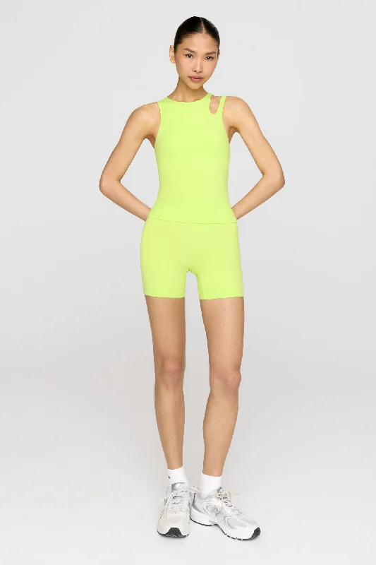 Yoga Shorts for Flexibility and Strengthening -SKINLUXE HIGH WAISTED CYCLING SHORTS - KEY LIME Yoga Shorts for Flexibility and Strengthening -SKINLUXE HIGH WAISTED CYCLING SHORTS - KEY LIME