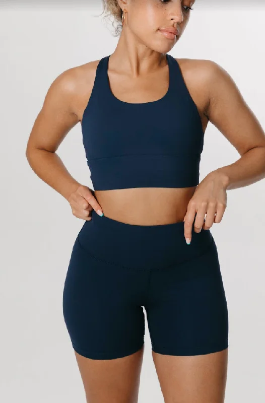 Yoga Shorts for Women’s Flexibility Training -SKINLUXE HIGH WAISTED CYCLING SHORTS - NAVY Yoga Shorts for Women’s Flexibility Training -SKINLUXE HIGH WAISTED CYCLING SHORTS - NAVY