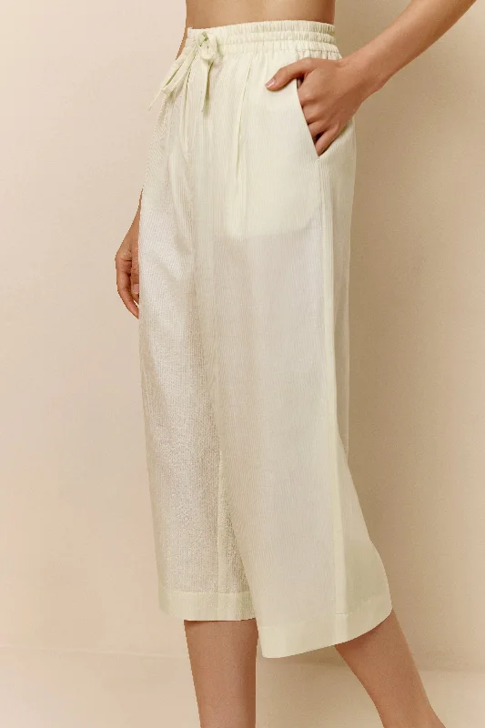 Yoga Pants for Maximum Flexibility -Silk Cotton Straight Leg Pants