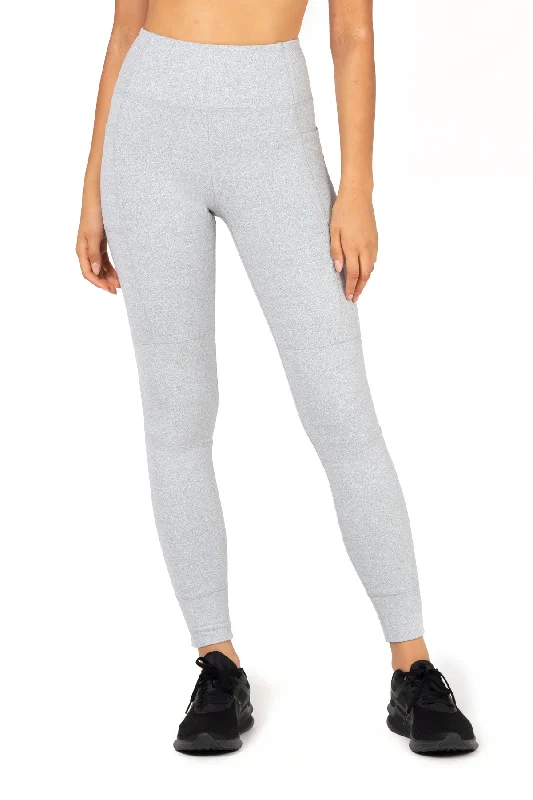 Yoga Pants for Intense Practice -Sleet Double Brushed High-Waist Jacquard Leggings