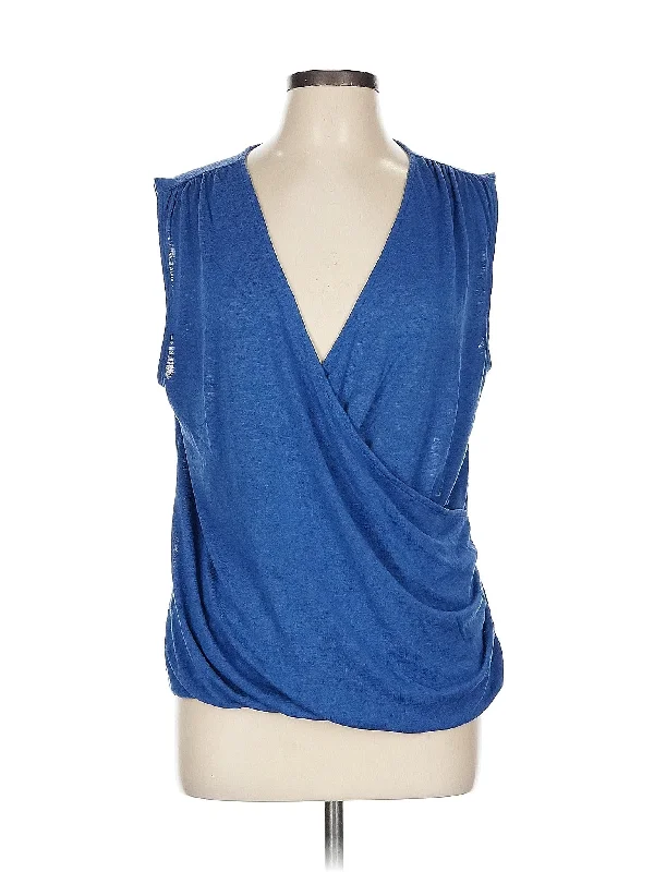 High-Waisted Yoga Tops for Better Coverage -Sleeveless Blouse
