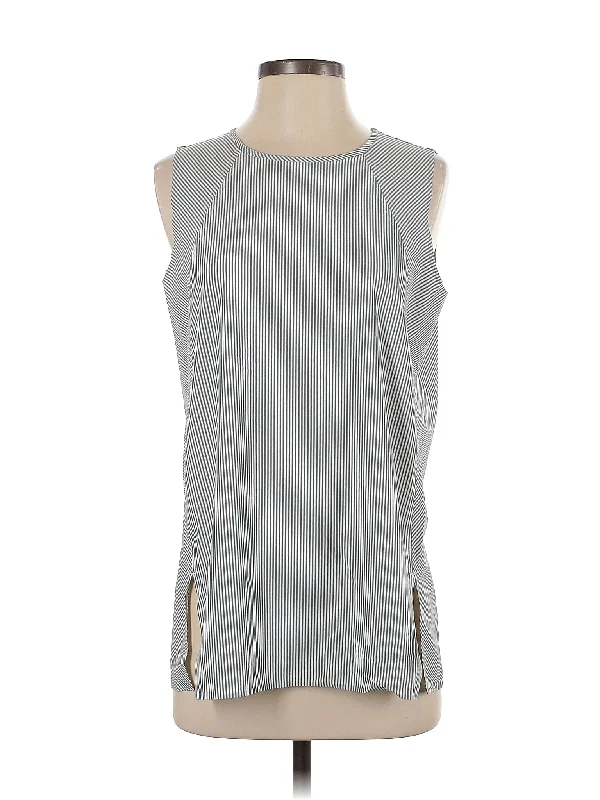 Yoga Tops with Breathable Mesh Details -Sleeveless T Shirt