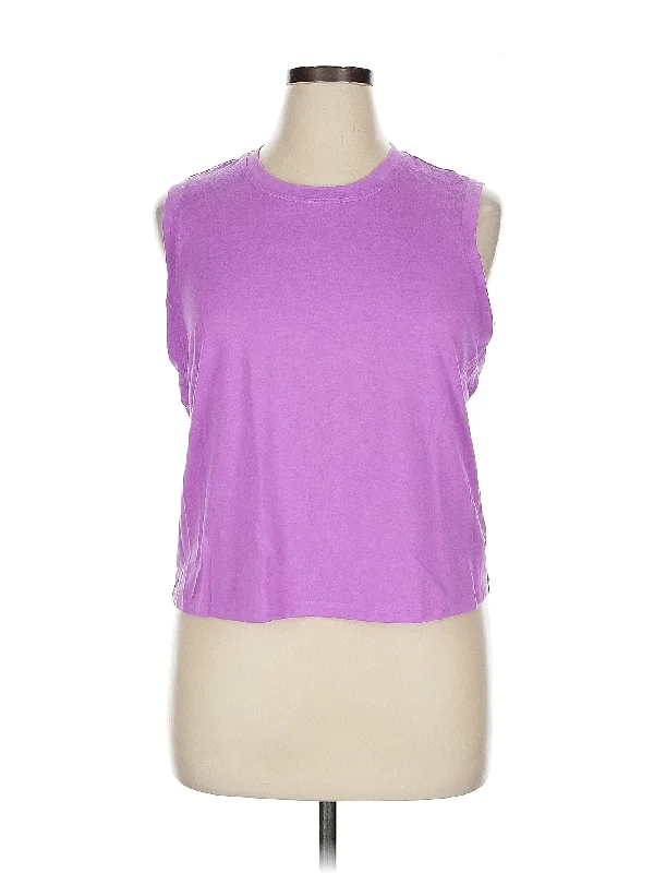 Yoga Tops with Athletic Fit -Sleeveless T Shirt