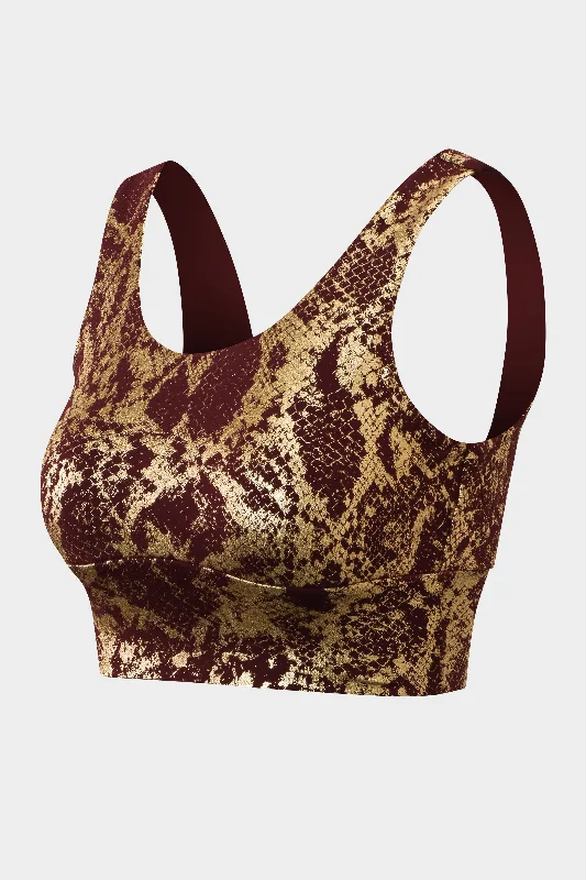 Brown snakeskin