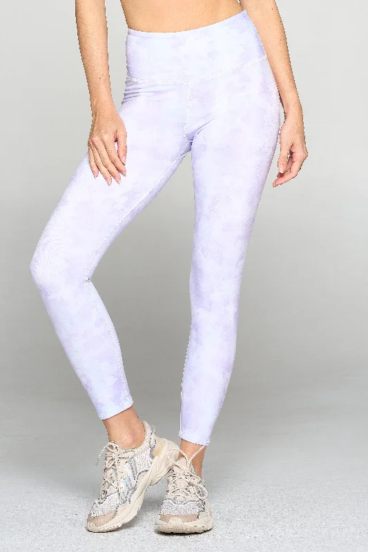 Stylish Compression Yoga Pants -Sofia - Baby Lavender Watercolor 7/8 Legging (Regular-Waist) - FINAL SALE Stylish Compression Yoga Pants -Sofia - Baby Lavender Watercolor 7/8 Legging (Regular-Waist) - FINAL SALE