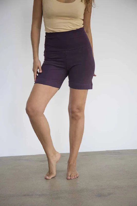 Yoga Shorts for Strength and Flexibility Training -Sohang yoga short - Purple
