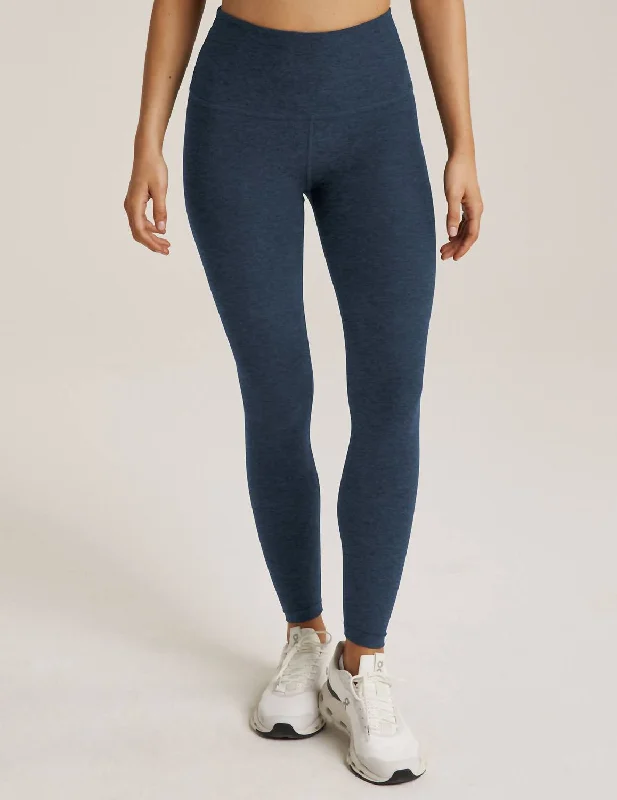 Yoga Shorts for Flexibility and Yoga Practice -Spacedye Caught In The Midi High Waisted Legging In Nocturnal Navy Yoga Shorts for Flexibility and Yoga Practice -Spacedye Caught In The Midi High Waisted Legging In Nocturnal Navy