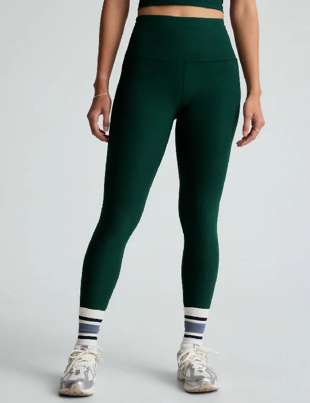 Yoga Shorts for Endurance and Flexibility -Spacedye Caught In The Midi Legging In Dark Spruce Green Heather Yoga Shorts for Endurance and Flexibility -Spacedye Caught In The Midi Legging In Dark Spruce Green Heather