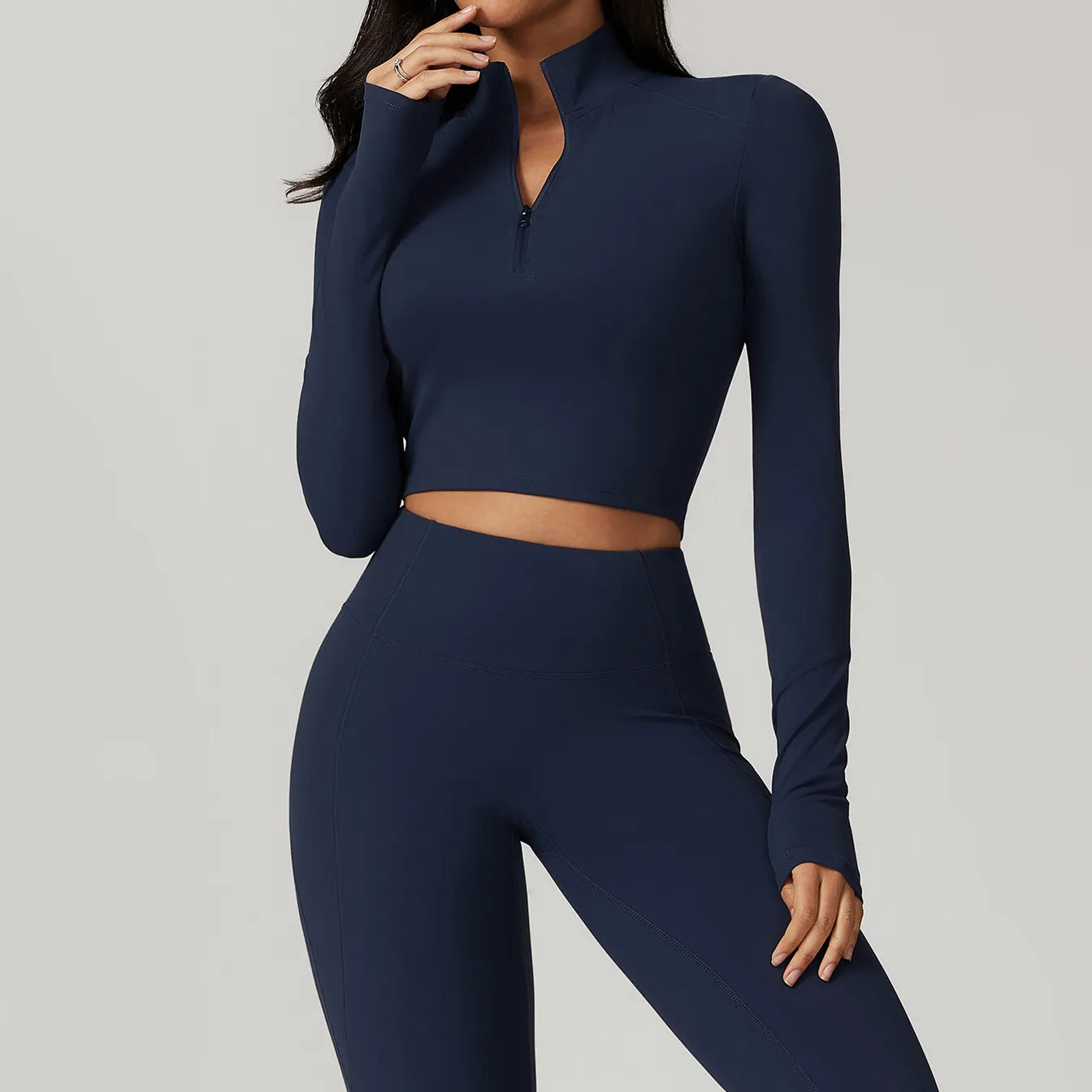 Yoga Tops with Built-In Support -SPARK Athletic Set Long Sleeve Top ZC8796