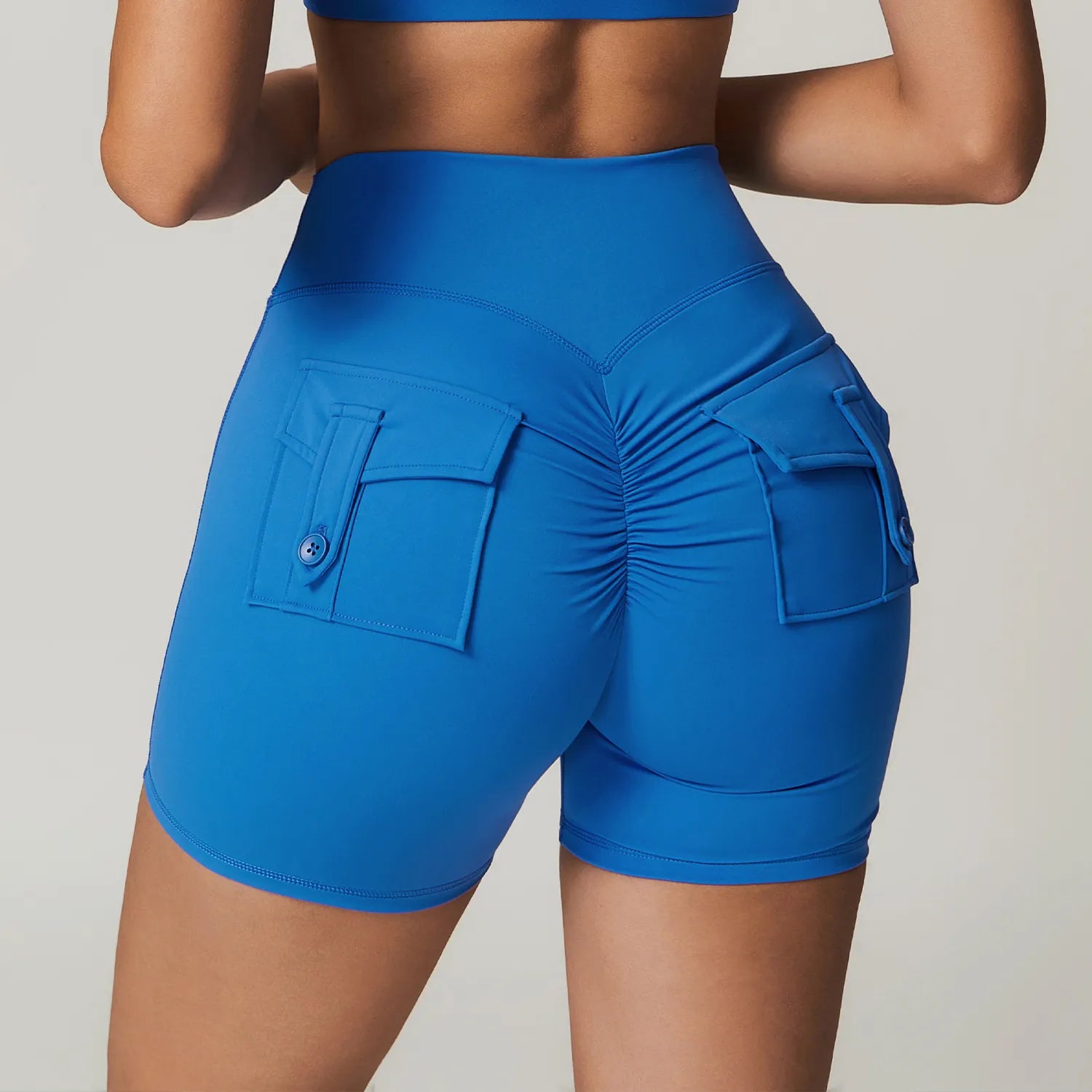 Yoga Shorts for Comfortable Flexibility -SPARK Butt Lifting Shorts with Pockets ZC8882 Yoga Shorts for Comfortable Flexibility -SPARK Butt Lifting Shorts with Pockets ZC8882