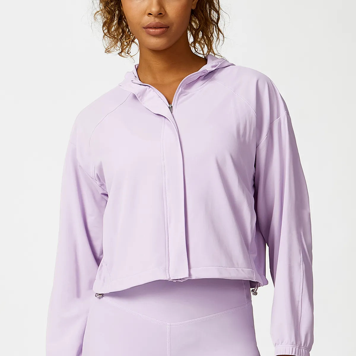 Cotton Yoga Tops for Comfort -SPARK Casual Sunscreen Zipper Jacket SB2319