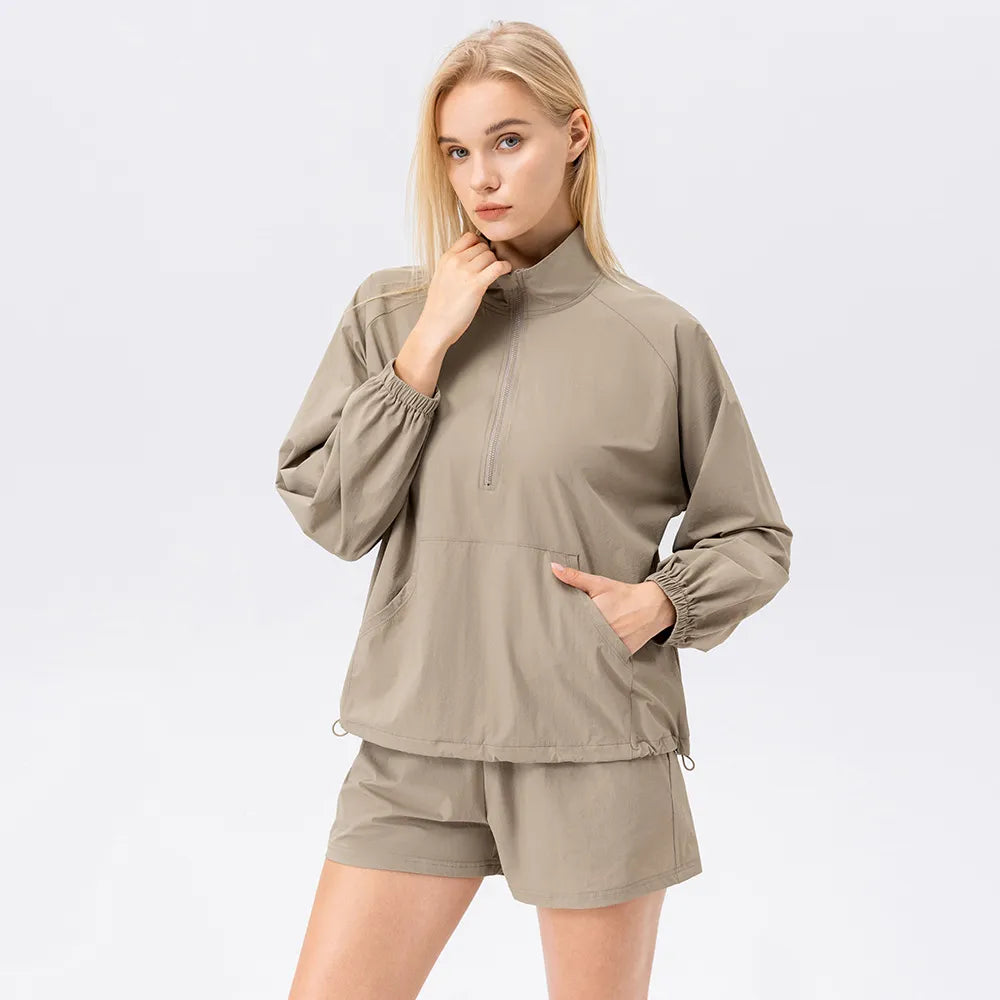 Yoga Tops for All Yoga Poses -SPARK Fall Athletic Jackets YEL42528