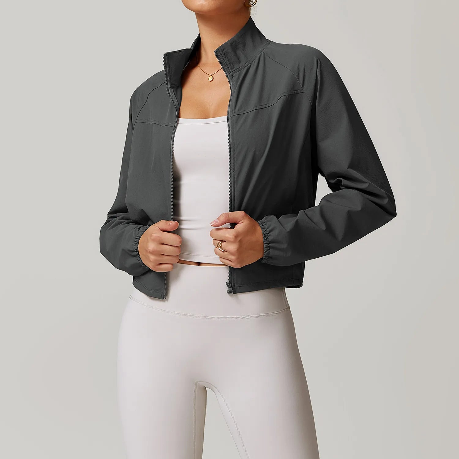 Yoga Tops for Low-Impact Exercises -SPARK Quick-dry Gym Jacket ZC8945