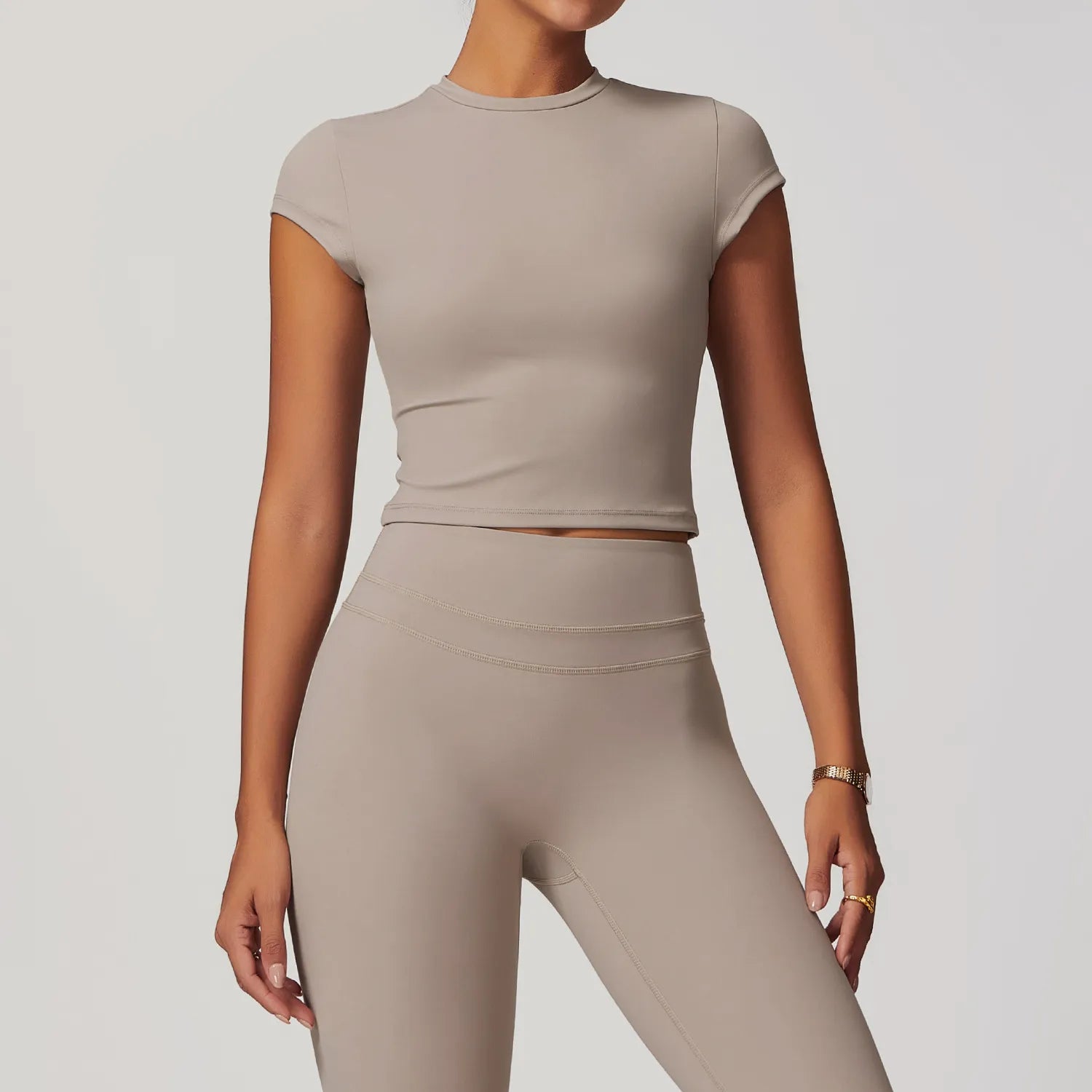 Seamless Yoga Tops for Comfort and Flexibility -SPARK Yoga Basic Short Sleeve Top ZC8863