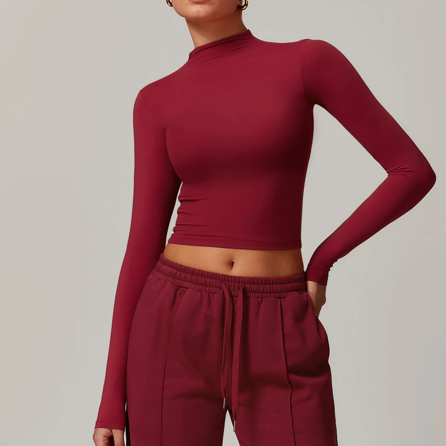 Yoga Tops for Athleisure Style -SPARK Yoga Long Sleeve Top ZC8933