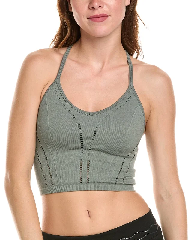 Stylish Yoga Tops for Fitness Classes -Spiritual Gangster Thea Seamless Crop Tank