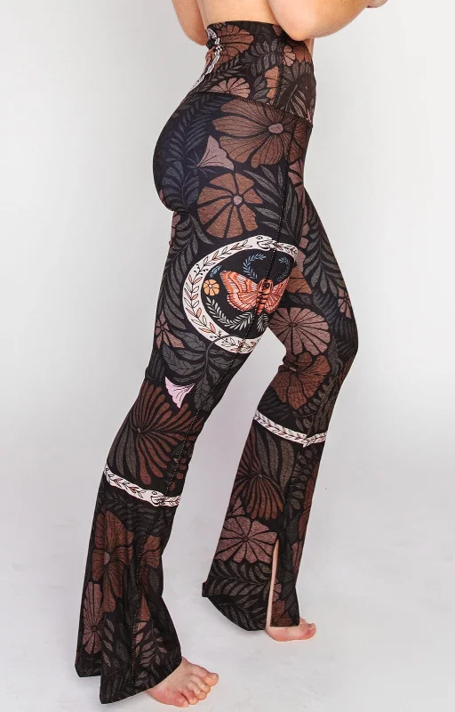 Yoga Pants for Gym and Studio Use -Split Flare Pant In Ouroboros