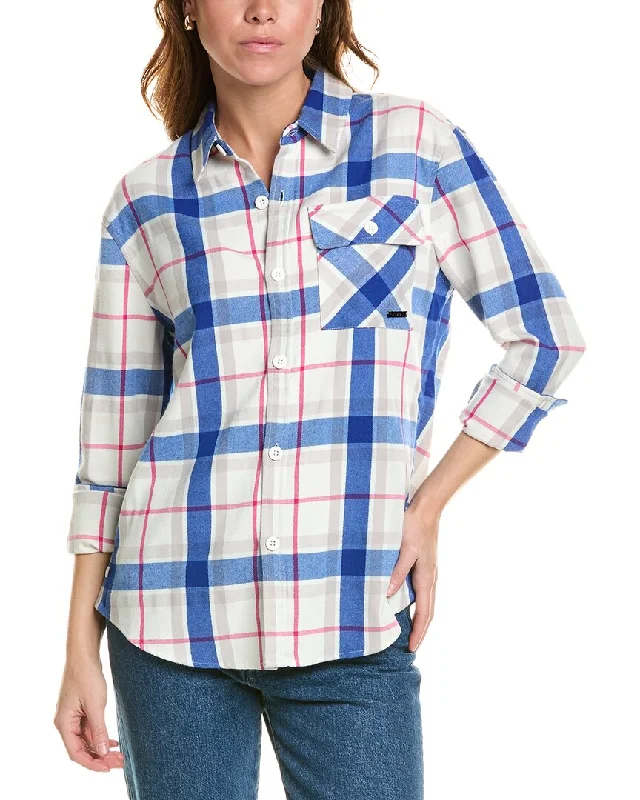 Yoga Tops with Adjustable Straps -Spyder Fab Flannel Shirt