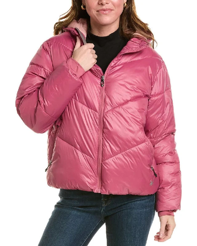 Yoga Shorts for Hot Yoga Practice -Spyder Super Puff Jacket