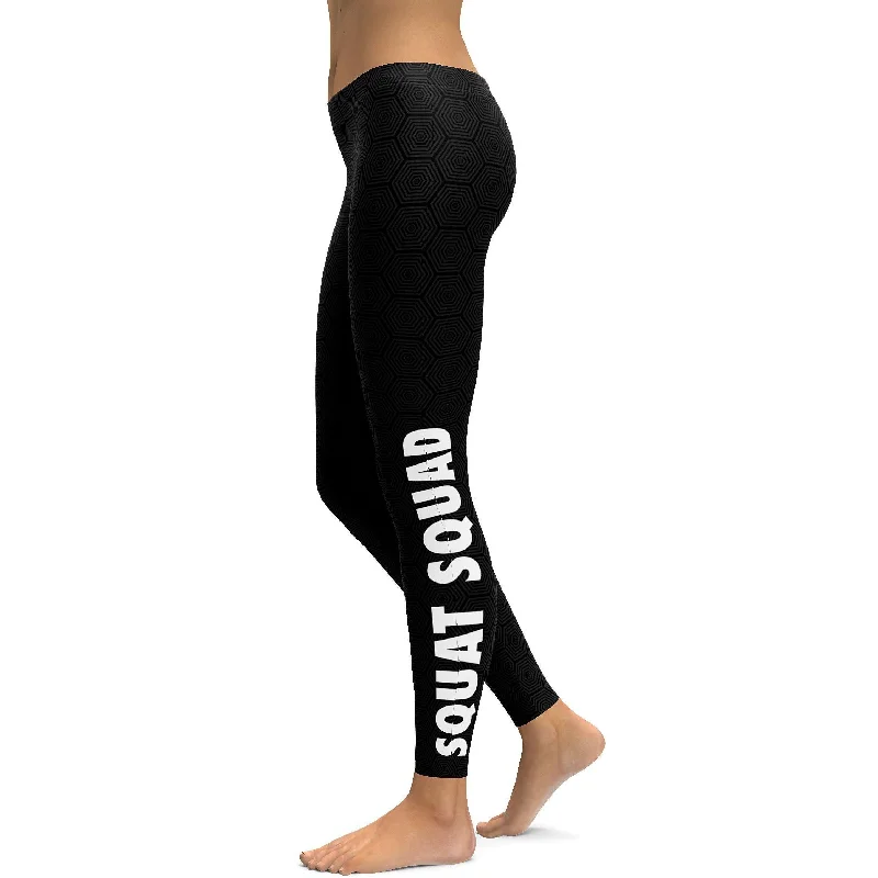 Yoga Pants with Deep Stretch -Squat Squad Leggings