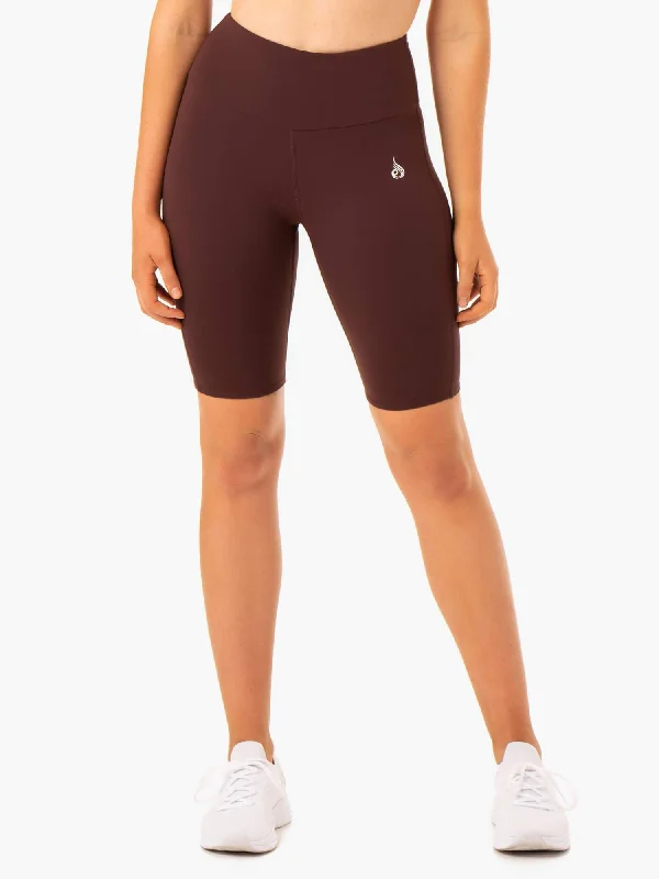 Yoga Shorts for Deep Flexibility and Strength -Staples Scrunch Bum Bike Shorts - Chocolate Yoga Shorts for Deep Flexibility and Strength -Staples Scrunch Bum Bike Shorts - Chocolate