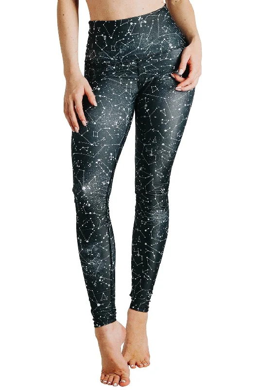 Comfortable Yoga Pants for Hot Weather -Star Dust Printed Yoga Leggings
