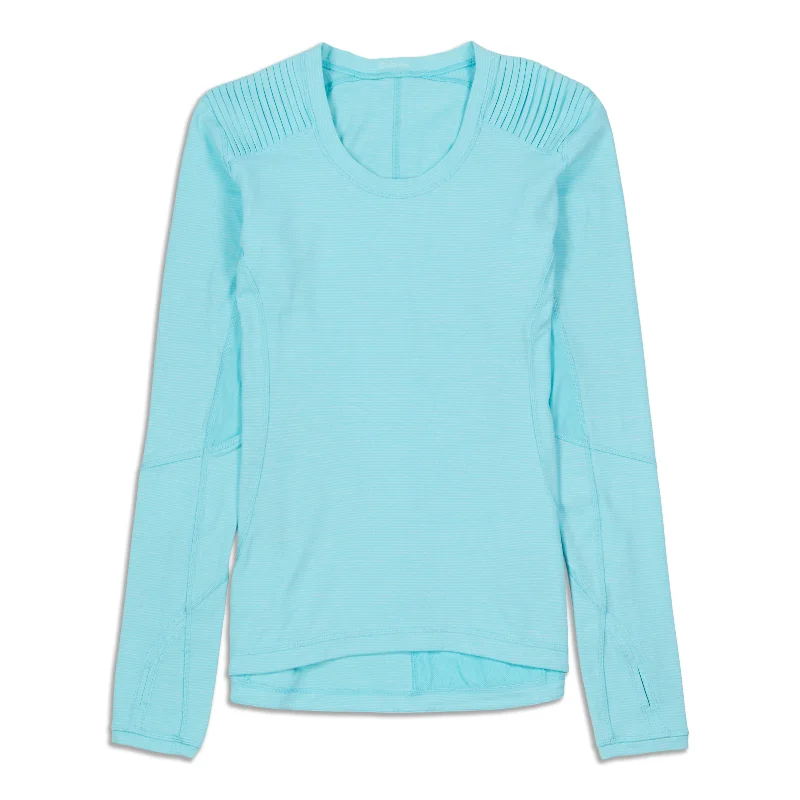 Breathable Cotton Yoga Tops -Star Runner Long Sleeve Shirt - Resale