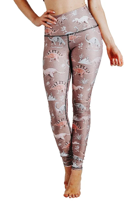 Breathable Yoga Pants for Workouts -Stokasaurus Printed Yoga Leggings
