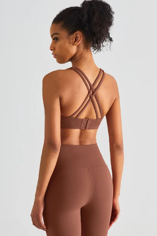 Yoga Bar for Healthy Snack Options -Crisscross Straps Sports Bra
