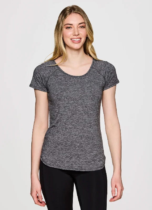 Stylish Yoga Tops for Training -Stratus Heathered Super Soft Tee