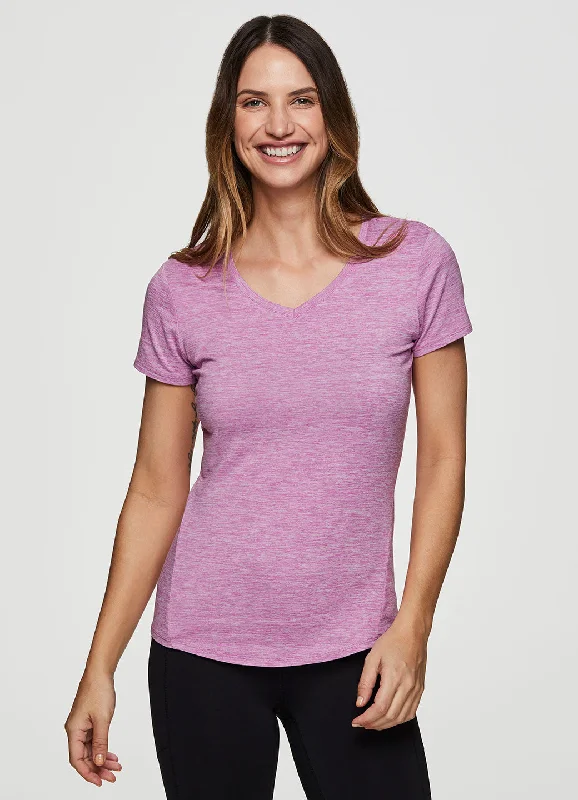 Comfortable Yoga Tops for High-Intensity Workouts -Stratus On The Run Stretch Tee Shirt Comfortable Yoga Tops for High-Intensity Workouts -Stratus On The Run Stretch Tee Shirt