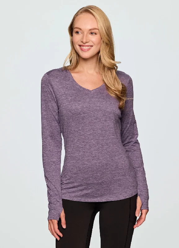 Elegant Yoga Tops for Women -Stratus Run It Out Tee
